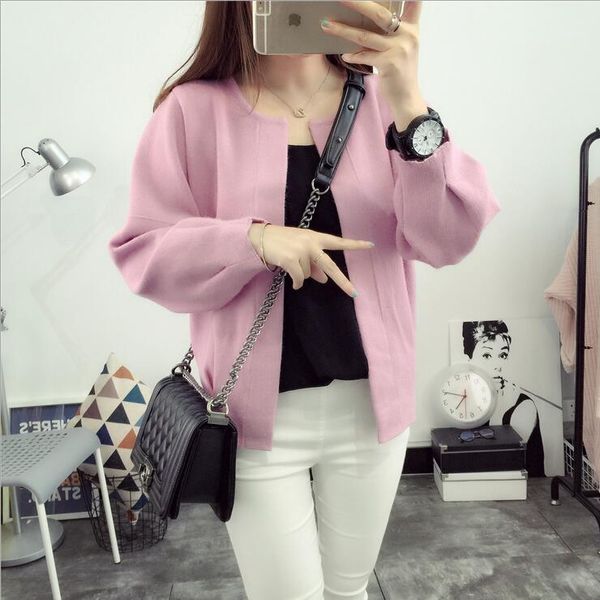 

women's sweaters wholesale- 2021 cardigans autumn winter fashion women knit high collar split knitwear sweater plus size blusas1, White;black