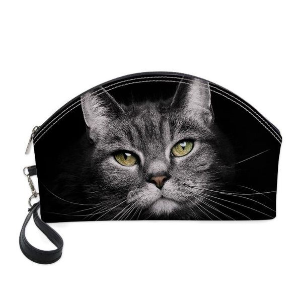 

forudesigns animal cat giraffe 3d printed women cosmetics bags travel makeup bag necessaire organizer maleta de maquiagem vanity