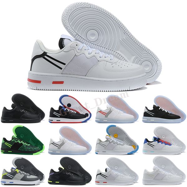 

mens women fashion platform sneakers low 1 one utility black white volt red have a day flax off casual skateboard shoes