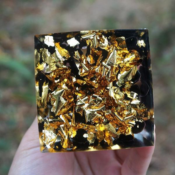 

handmade tiger eye crystal sphere & obsidian quartz orgone pyramid 60mm reiki energy healing chakra me jllemz, Black