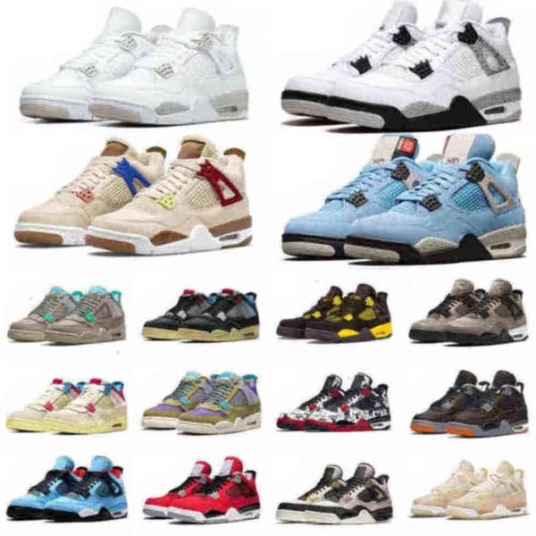 

4 4s men women basketball shoes sneakers red thunder sail black cat white oreo pure money lightning infrared university blue royalty shimmer
