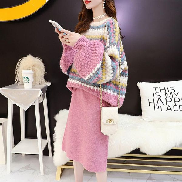 

women's sweaters 2021 spring autumn women oversize knitted v-neck pullovers female outerwear fashion chic ins clothing, White;black