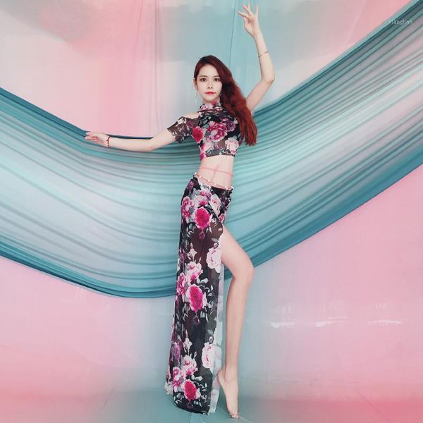 

bellydance oriental belly baladi sandi eastern egyptian swing dance dancing costumes bra belt skirt dress robe set outfit1, Black;red