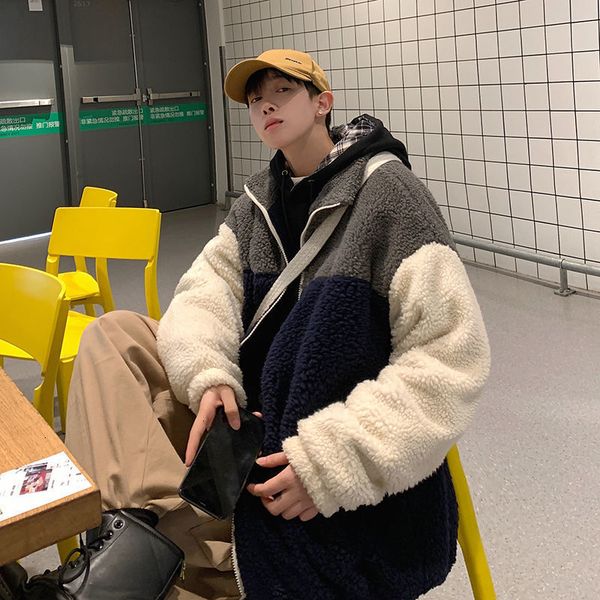 

2021 new privathinker winter thickened warm coat man casual oversize jackets korean streetwear hip hop jacket men's clothing d2zz, Black;brown