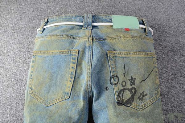 

pants new jeans jeans mens reflection white distressed diamond designers fit arrival off arrivals biker light stripes size vtpr, Black