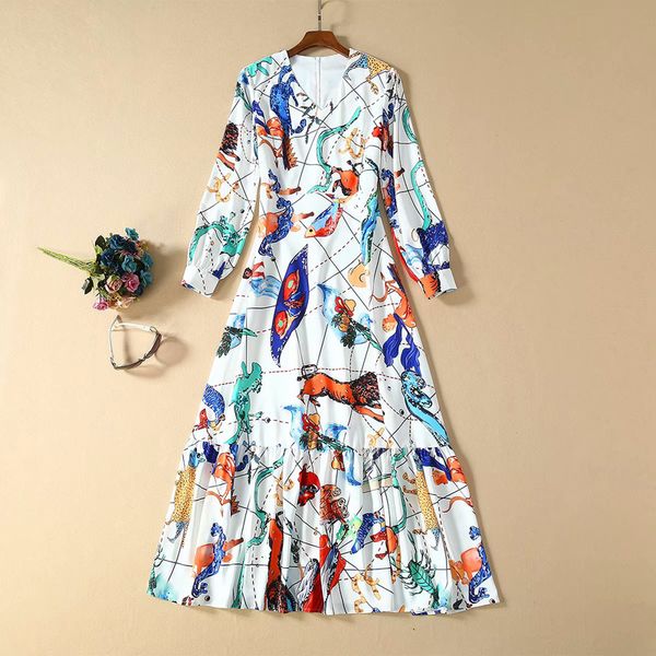

neckline v abstract impression long sleeve thin temper party dress length 2021 spring summer new women b2ib, Black;gray