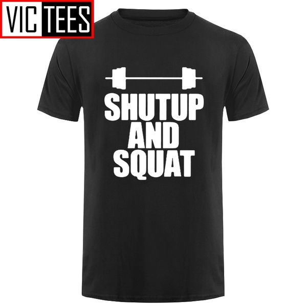 

men shut up and squat men's t-shirt cotton summer casual o-neck t shirt male tees sport hooded sweatshirt hoodie