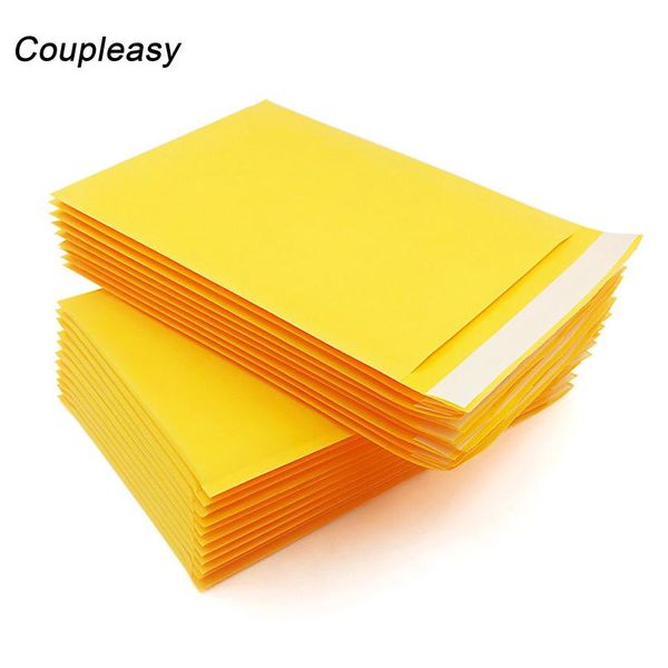

10pcs/lot yellow kraft paper bubble envelope bag shipping mailing envelope waterproof courier bag mailers bubble bags 9 wmtyic