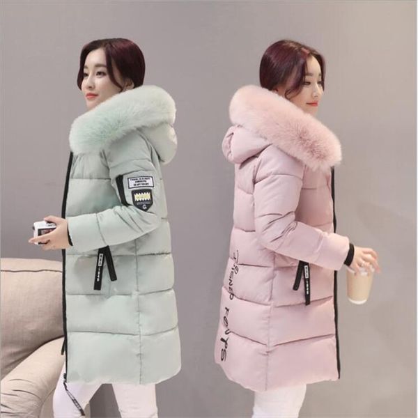 

parka coat women winter coat long cotton casual cotton hooded women thick warm winter 2019 new, Black
