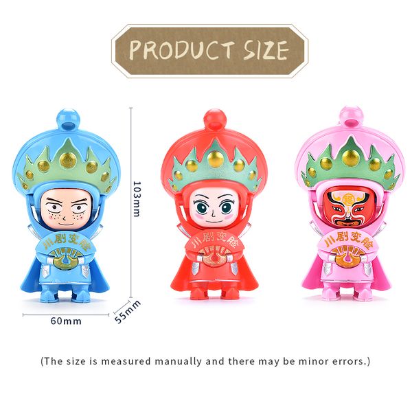 

change face peking opera dolls traditional chinese folk craftwork sichuan chinese opera doll keychain action figure toy gift