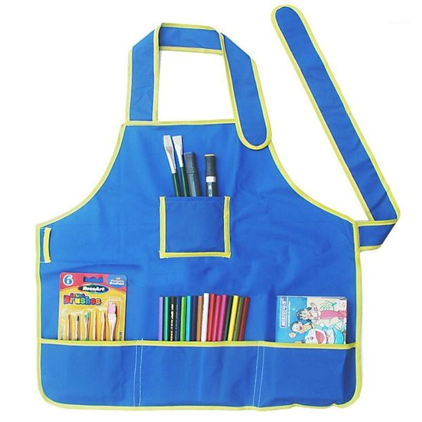 

multi function waterproof kids apron painting cooking kids child children apron drawing aprons drop shipping1