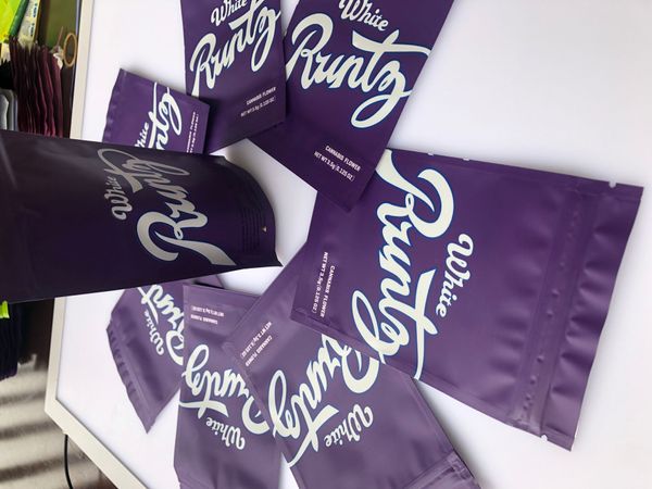 

mylar packaging flower purple 3.5g runtz white edibles california bags yxlaj jjxh