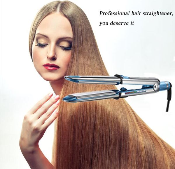 

selling flat iron ionic hair straightener na-no titanium optima ionic straightener 1.25 inch 1-1/4", Black