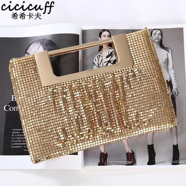 

evening bags fashion aluminum sheet elegant handbag women bridal wedding shoulder bag party tote shining cross body bag1
