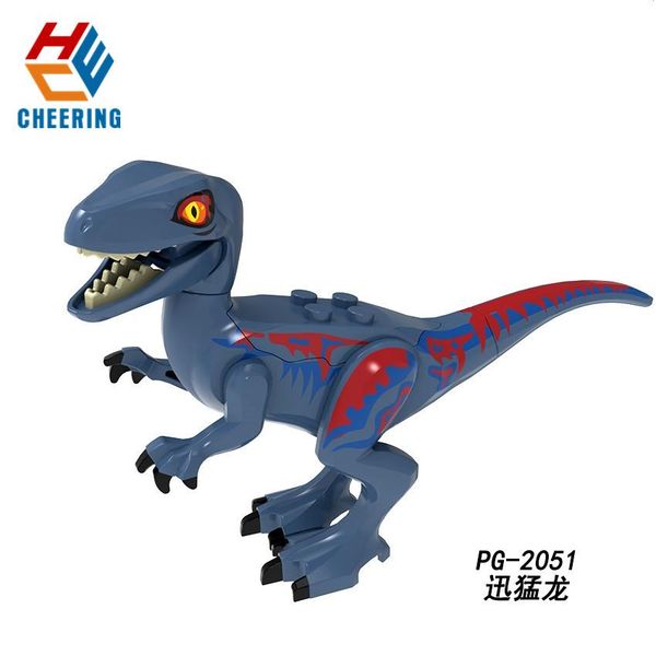 

одно продажа строительных блоков коллекция black world динозавры дилофозавр velociraptor цифры модель игрушки для детей pg8240 yxlthd