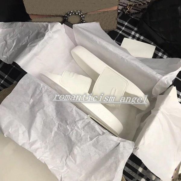 

2021 design rubber slide sandal floral brocade men slipper gear bottoms flip flops women striped beach causal slippers size 35-45, Black;red