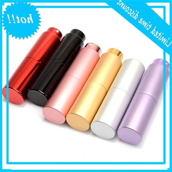

20ml mini aluminum empty filling spray perfume atomizer rotary bottle 6 colors dhl