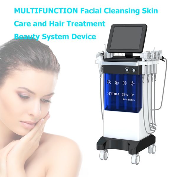 

8 in 1 hydrafacial micro dermabrasion rf bio lifting spa facial machine aqua facial cleaning hydro machine water peeling dermabrasion
