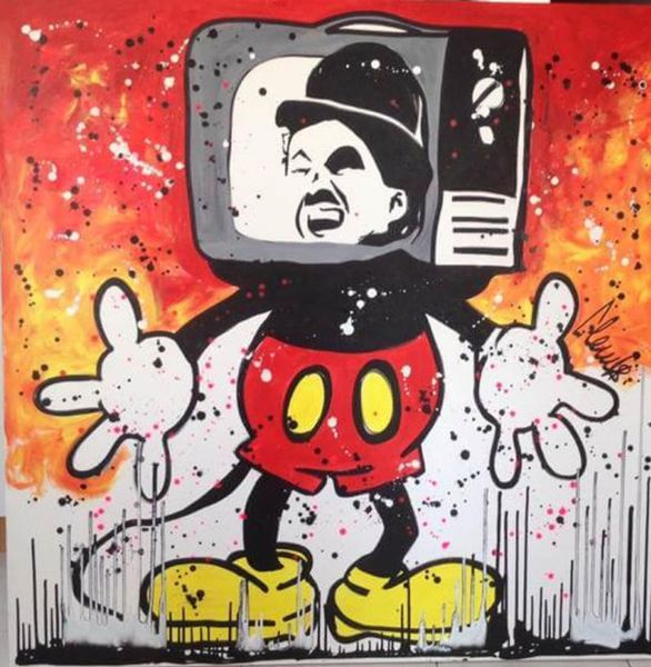 

clem$ artworks charlie retro home decoration handcrafts /hd print oil painting on canvas wall art canvas pictures 201230