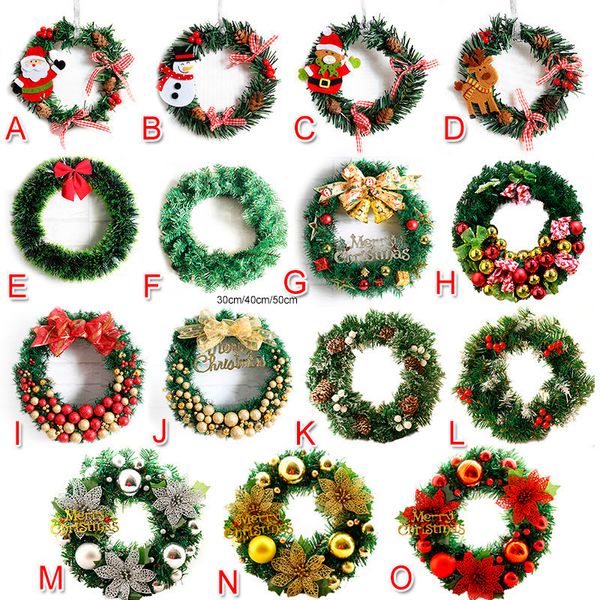 

1pcs snowman deer cloth art rattan reed wreath garland christmas decoration ornaments party supplies home decor