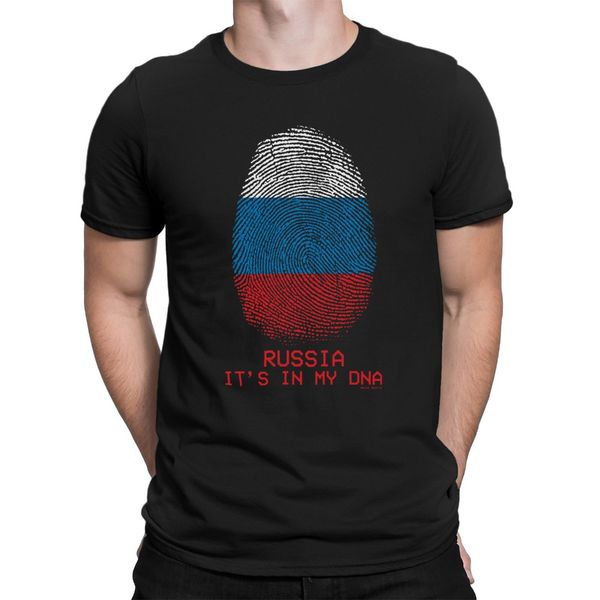 

sport russia mens t-shirt its in my dna flag patriotic footballer sports 2019 new fashion brand clothing casual t shirt