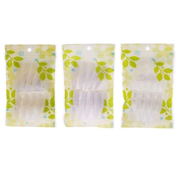 

50pcs/set nail art natural sharp stiletto long claw french false fake nails tips 50pcs/ jllsgs, Silver