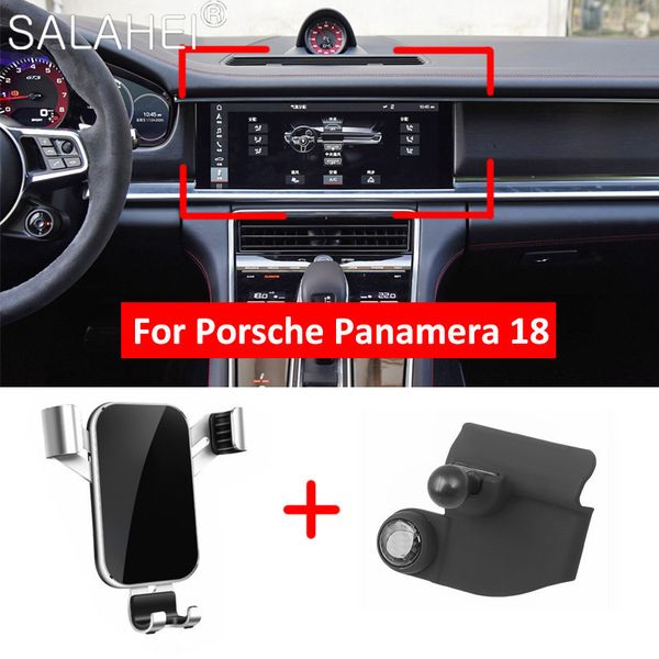 

43fg971 for porsche panamera 2019 2020 car air vent mount smart holder stand mobile phone stable cradle accessories