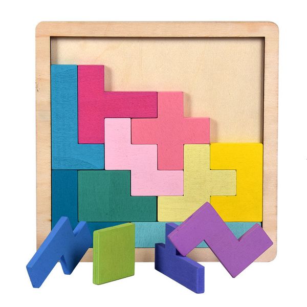 

colorful wooden tangram puzzle toys preschool intellectual educational kid toy
