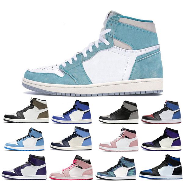 

2022 1s man's basketball shoes man turbo green tie dye court purple bred toe cactus jack university blue what the shadow tough