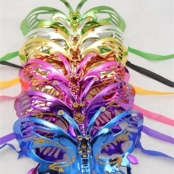 

masquerade new halloween coloured 500pcs or drawing dhl children princess plating mask butterfly pattern kfjnw