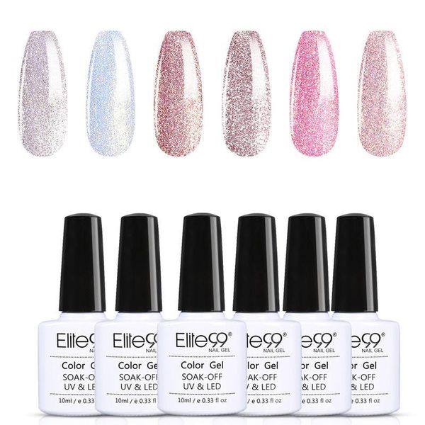 

nail art kits elite99 10ml nude color manicure set gel polish 6pcs uv led lamp varnishes hybrid nails
