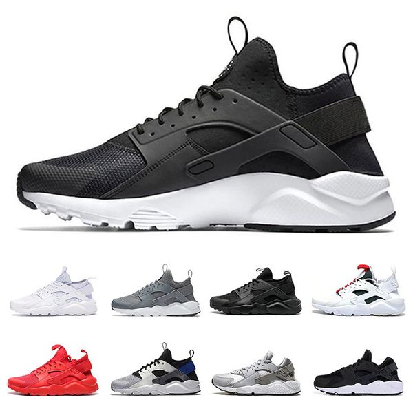 

outdoor huarache 4.0 1.0 classical triple white black red grey mens running shoes womens huaraches sports sneakers trainers size 36-45