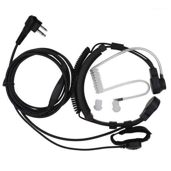 

throat mic miniphone covert acoustic tube earpiece headset for motorola two way radio1