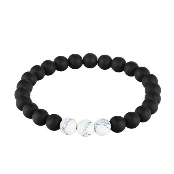 

livvy 2017 8 mm black and white stone pearl bracelet men's popular boy yoga charm horse pull gift bracelet as224 bbyddr alice_bag