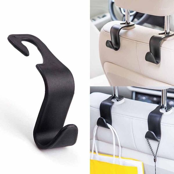 

2pcs car seat back hook with phone holder vehicle headrest seat back hanger holder hook universal mount storage auto accessories1