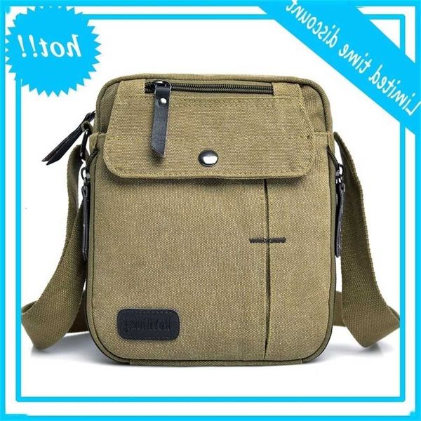 

retro casual small crossbody tas korean style canvas cups shoulder men outdoor multifunctional travel bag