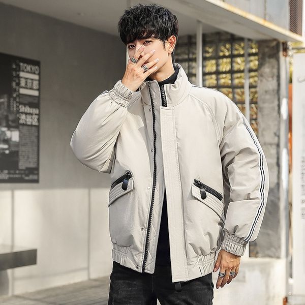 

rcro high classic nuptse down jackets winter warm bread coats windproof outdoor down jacket street 20fw end outwear new down jackets style h, Black