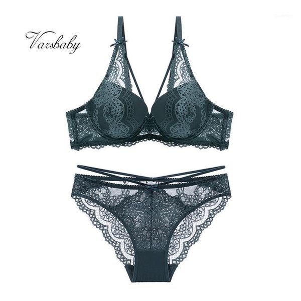 

varsbaby new push up lace bras underwire underwear bow breathable panties for women1, Red;black