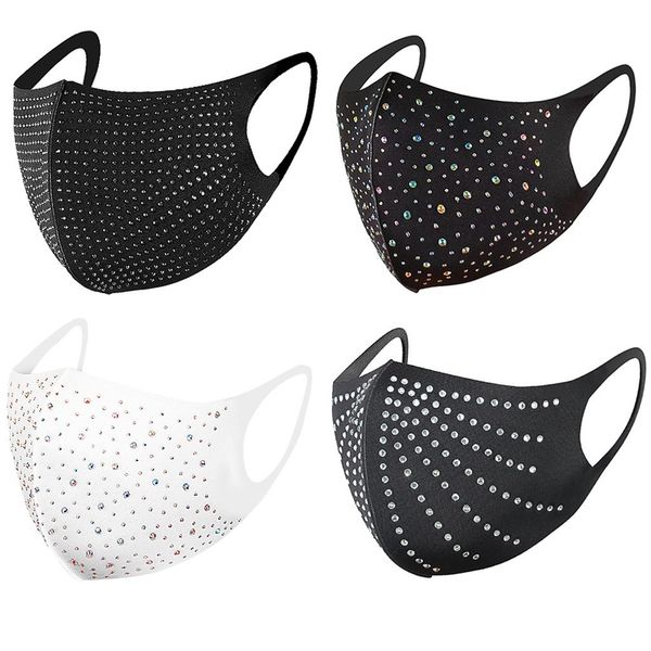 

fashion drill 4 ice cotton pc mask with design breathable party face masks reutilizables masque en tissu lavable windbreak