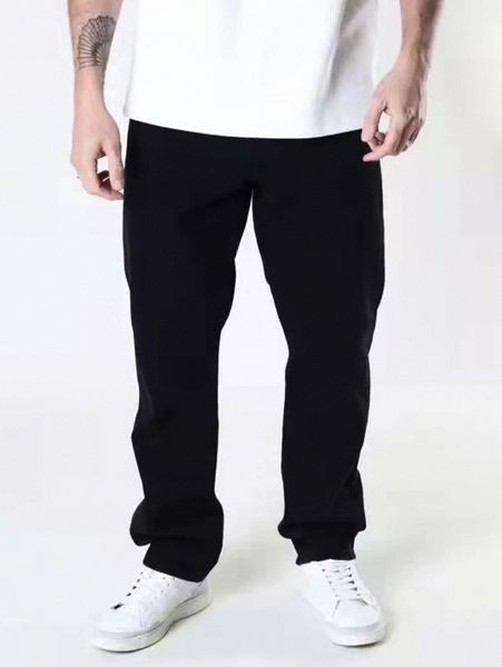 

men solid slant pocket jeans r9e4#, Blue
