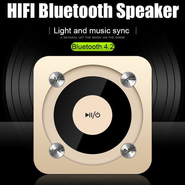 

brand new mini bluetooth speaker led portable wireless speaker player radio mp3 music sound colum for pc mobile phone xiao mi