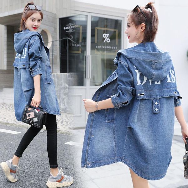 

сыпучие джинсовая ветровка пальто студентки 2020 весна и осень новой корейской версии long fashion academic coat a313, Tan;black