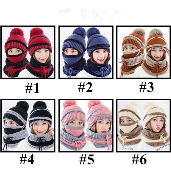 

зимняя шапочка hat шарф и маска set 3 шт трикотажные hat cap шеи толстые knit обдирают шляпы разминка платки skullies шапочки лыжную шапочку, Yellow