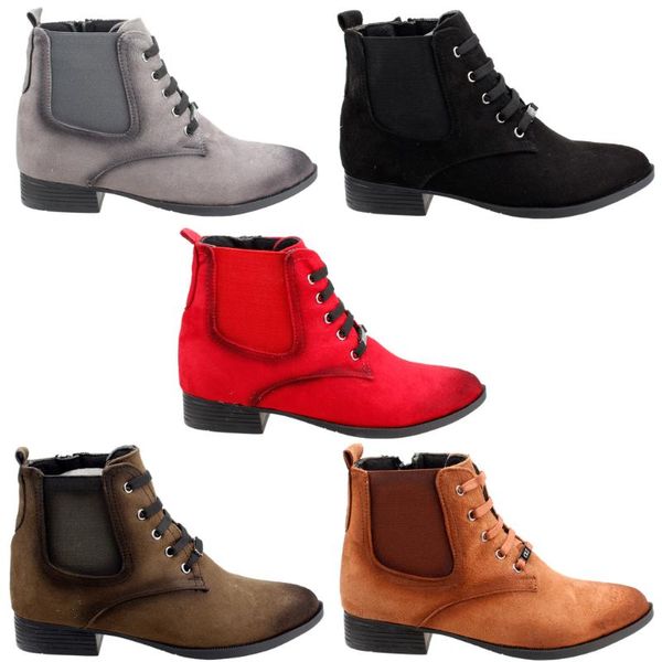 

boots ayakland 8284-2010 daily thermo zipper ladies suede shoes, Black