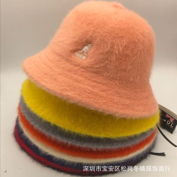 

niwv winter kids knitted hat girls baby winter kangroo kangol warm big pom pom fur ski wool hat ladies skull beanie plain crochet ball outdo, Brown;gray