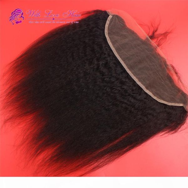 

8а бразильский lace фронтальная закрытие 13x4 free полный фронтальная уха до уха кружева богородица человеческих волос лобных с волосами мла, Black