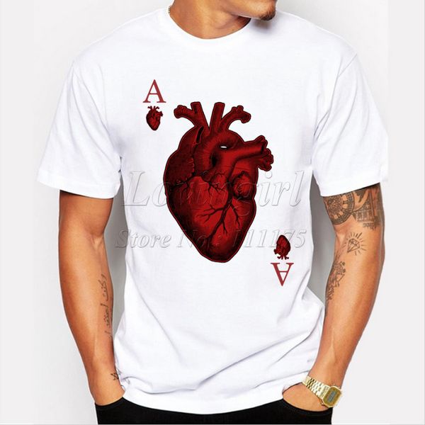 

latest 2018 men's fashion designer heart poker t-shirt funny tee shirts hipster o-neck popular sport hooded sweatshirt hoodie