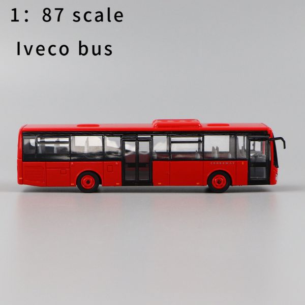 

norev 1:87 iveco bus crossway low entry red resin car model q1110
