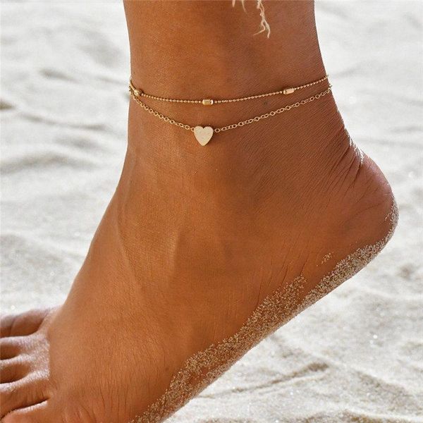 

s122 gold color moda praia ножной браслет на ноге 2019 мода лето пляж foot jewelry tobilleras de plata para mujer кпт jlluog, Red;blue