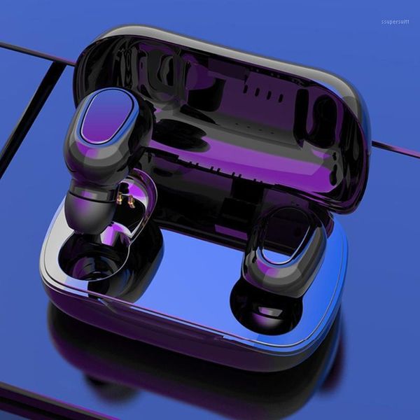 

l21 wireless bluetooth 5.0 mini earbuds handsheadset with charging case1